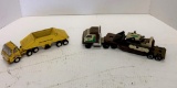 Tonka Metal Toy Trucks And Bottom Dump Trailer