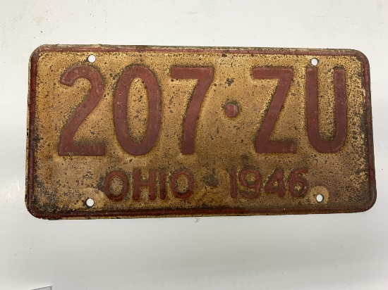 Ohio License plate 1946