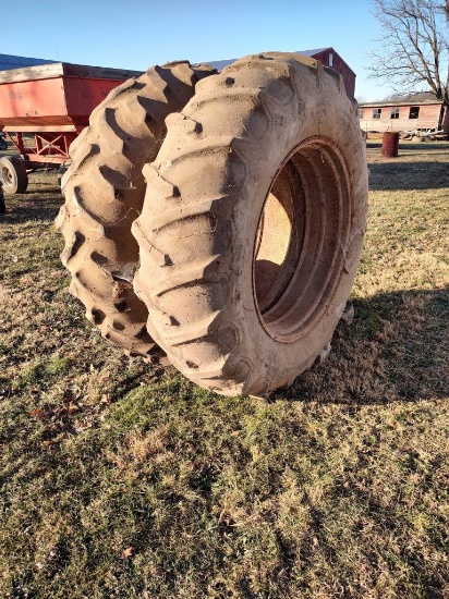 18.4-38 Clamp On T-Rail Duals, Clamps Included