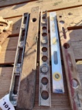 Group Of 5 Wooden & Aluminum Levels