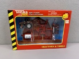 1/64 Tonka Farm Tractors & Tools Set- Red