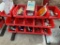 Red plastic bins with contents - 15 bins