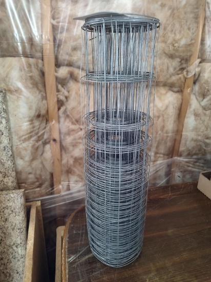 Roll of woven wire, 24" tall