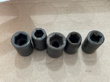 1/2 in. SAE impact sockets, 1/2-3/4 in.