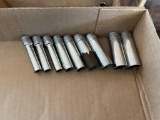 S-K 1/4 in. deep well SAE sockets