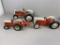 3 Ford Tractors Large is Hubley, Small is Ertl