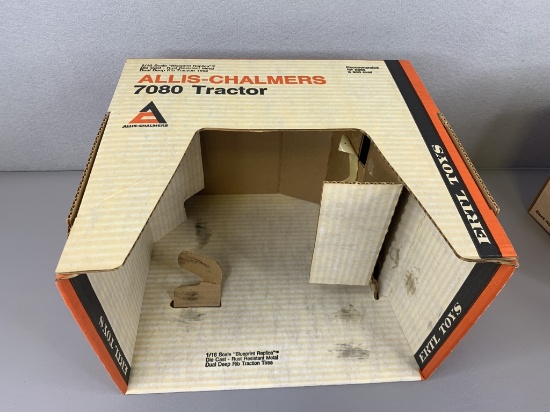 Allis-Chalmers 7080 Tractor, Empty Box & 1979 AC 7080 Toy Farmer Empty  Box