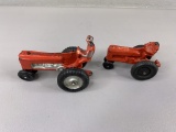 2 Rubber Tractors