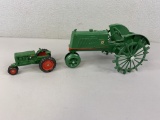 2 Oliver Row Crop Tractors, Scale Models