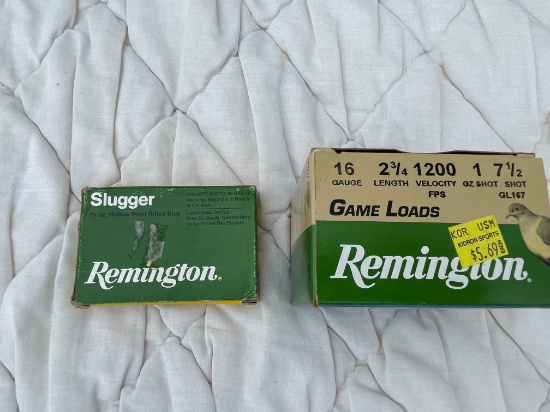 Remington 16 ga. Game Loads & Sluggers