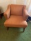 Orange Retro Chair/Wooden Legs