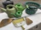 Plastic Watering Cans, Broom & Basket