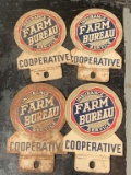 4 Farm Bureau License Plate Toppers