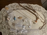 Costume Jewelry 3 Necklaces & 9 Pendants