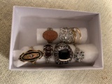 Costume Jewelry 8 Assorted Rings