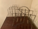 2 Metal Magazine Racks