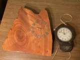 2 Clocks, 1 Wooden & 1 GE