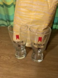 6 Michelob Drinking Glasses