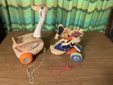 Fisher-Price Pull Toys Mother Goose & Donald Duck