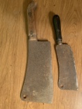 2 Old Butcher Knives