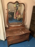Lowboy Dresser w/Mirror