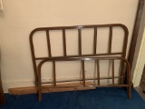 Full Size Metal Bed Frame w/ Wood Slats