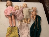 4 Baby Dolls & 3 Outfits