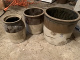 Set of 3 Crocks