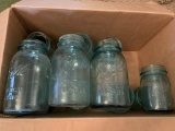 10 Qt & 2 Pint Green Ball Canning Jars