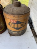 5 Gallon Sunoco Metal Oil Can