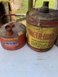 5 Gallon Oil Can & 2 1/2 Gallon Gas Can