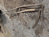 2 Antique Scythe Farm Tools