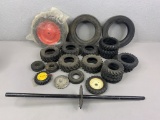 Toy Tractor Tires, Various Sizes & Brands & Axle