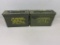 2 Small Metal Ammo Cans