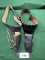 2 Leather Belt Holsters for Small Caliber Shells