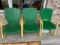 Metal Painted Chairs, John Deere Colors
