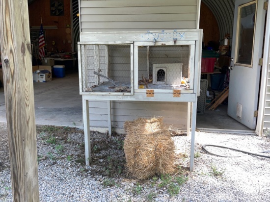 Rabbit Hutch, 50”Wx45”Dx58”H