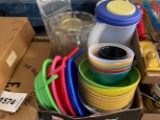 Plastic Pitchers & Tupperware Bowls