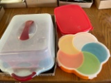 Cupcake & Egg Carriers, Divided Snack Container
