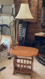 End Table With Lamp,