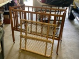 Old Wooden Baby Bed, Baby Gate