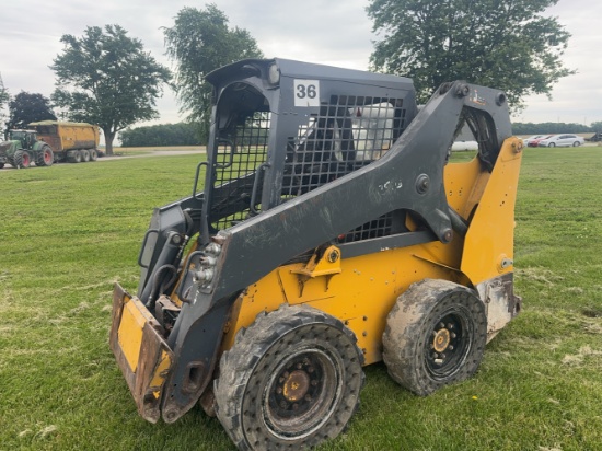 John Deere 318G Skid Steer - 2 Speed, 5223 hrs. ISO Hand Controls. Aux hyds