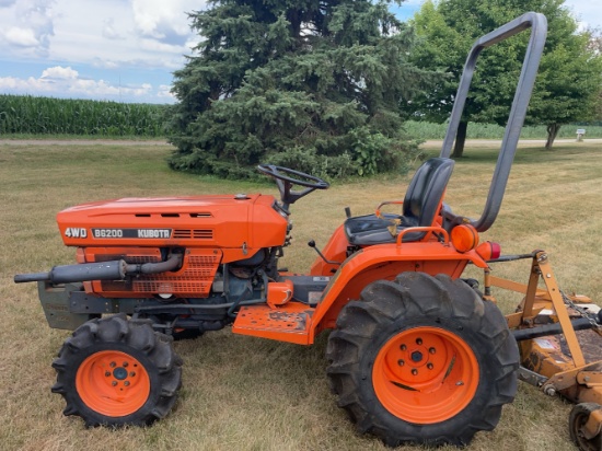 Kubota B 6200 four-wheel-drive compact tractor
