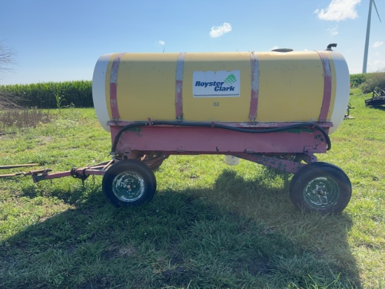 1000 Gal Tender Wagon w/ 3HP Briggs & Stratton Engine w/ pump