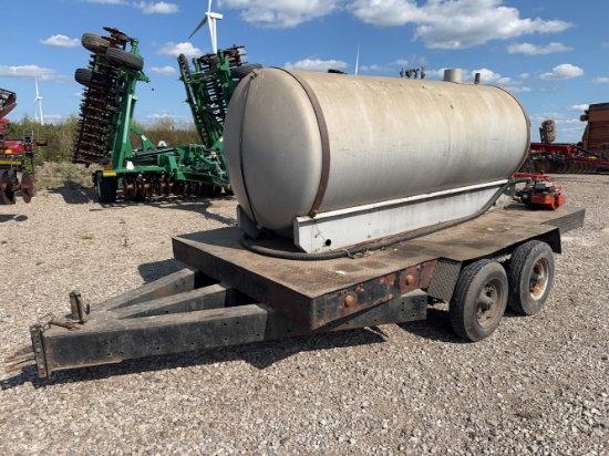 1000 Gal Aluminum Tender Trailer w/ Briggs and Stratton Engine and Homelite Pump