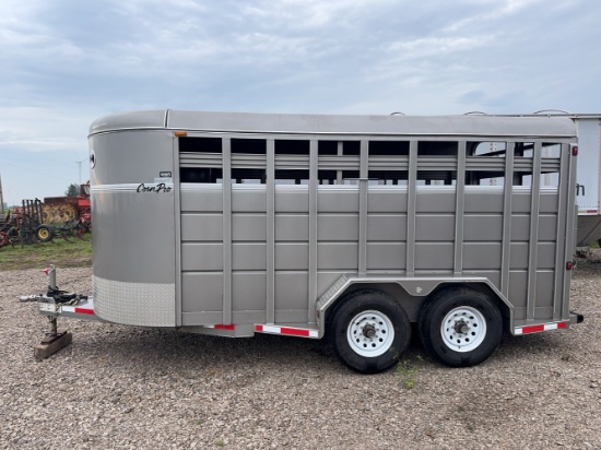 2016 Corn Pro 16’ Livestock Trailer - Like New!