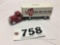 ERTL replica 1937 Ford TSC tractor supply company truck and trailer diecast metal bank with key