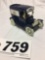 ERTL replica Ford 1913 model T van National Toy Truckin Construction show diecast metal bank w key