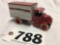 ERTL 1926 Mack bulldog Caterpillar delivery truck Diecast metal bank with key