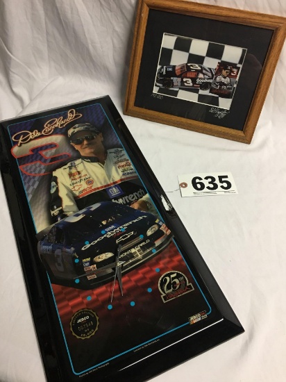 Jebco Limited edition Dale Earnhardt Sr wall clock 25th anniversary edition with framed photo